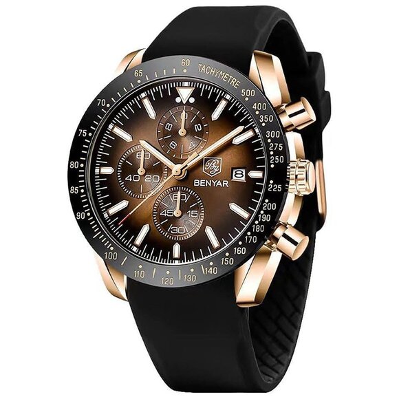 Watch for Men Analog Quartz Chronograph Waterproof Luminous...